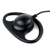 Walkie Talkie Linhuipad Soft Single Side Mono Hook Earbud hörlurar för reseguide System 100 st/parti