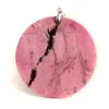 Colares pendentes reais rhodonite natura