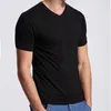 Mäns T-shirts bambu fiber t-shirts för män kläder toppar camisetas masculina ropa playeras hombre gym ruppas masculinas kort ärm tees 230509