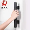 Door Locks KAK 12 inch sliding barn door handle pull rod cabinet flush hardware set wooden door handle indoor furniture handle 230508