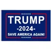 20 estilos Trump Flags 3x5 ft 2024 Reeleção Take America Back Flag com Brass Grommets Patriótico