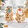 2022 Creative Gingerbread Man Xmas Tree Söt björnform Plastiska dryck Cup Juldekorationer Christma Gift Kids Toys Navidad