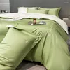 Bedding Sets Set Rayon Duvet Cover Soft Flat Bed Sheet Elastic Band Sheets Pillowcases Embroidery 400TC Weather Use