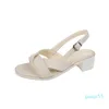 Sandals Cootelili 2023 Fashion Summer Sandal Women Black Beige Bsice Shoes Non-Slip Basic 5cm Cyel 35-40