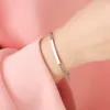 Pulseras de eslabones, pareja curvada de acero inoxidable suave para mujeres y hombres, cadenas de caja ajustables a la moda, regalo de aniversario para enamorados