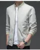Men's Jackets Jacket Middle-aged Men's Spring And Autumn Seasons Thin Business Mock Neck Light Luxury Clothing High End Ca
