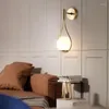 Lampade da parete Lanterna Applique Lampada montata Interruttore a LED Testata del letto Deco Nero Apparecchi da bagno Applique
