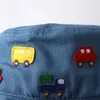 Berretti Berretti per bambini Primavera Autunno Bambini Cappello da bacino Cartoon Car Boy Girl Berretto da pescatore Protezione solare per esterni Accessori per bambini Cappelli da spiaggia per bambini