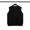 Designer Heren Trui Vest Mode Mouwloze Dames Trui Mode Gecombineerd met Dubbele Rits Vest Top Hoge Kwaliteit Grote Dameskleding