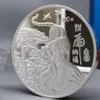 Arts and Crafts 1000G Chin Chińczyka Szanghaju 1 kg Zodiak Tiger Silver Medalion