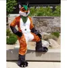 Super schattig fursuit fox mascotte kostuums Halloween fancy feestjurk streepjes teken personage carnaval xmas paasreclame verjaardagsfeestje kostuum