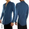 Stage Wear 8 Colors 2023 Men'S Latin Dance Shirt V-Neck Long Sleeve Tops Standard Ballroom Performance XS-2XL DWY1494