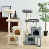 Scratchers Fast Delivery Pet Cat Tree Toys Condo House for Cats Kitten Scratching Posts Toy MultiLevel Tower House Solid Stable Home Nests