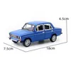 Diecast Model 1 24 Scale Diecast Toy Vehicle Model LADA 2106 Classical Car Pull Back Sound Light Door Openable Collection Gift For Kid 230509