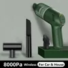 Car Vacuum Cleaner Mini Handheld Portable Auto Home Cleaning Cordless 8000Pa Wireless With Built-in Battery2515