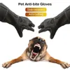 Afweermiddelen Verbeterde handschoenen voor huisdieren Schoonheidsbadhandschoenen Versterken lederen bijtvaste handschoenen Antidog Tuinwerkhandschoenen Trainingshandschoenen voor huisdieren