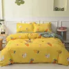 Juegos de ropa de cama JUSTCHIC 1 Uds. Funda nórdica de poliéster con estampado reactivo de dibujos animados tamaño Queen doble individual ropa de cama suave fundas de edredón sin funda de almohada 230509