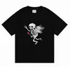 Dept Tshirt Summer Designer Mens T-Shirts Depts Shirt Vintage Wash Old Skeleton Car Graffiti Print Casual Loose Short Sleeve T-Shirt Depts Tshirt 14