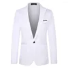 Men's Jackets Classic Blazers Formal Evening Dress Suit Jacket Men Blazer LongSleeve Single Button Lapel Wedding Party Male