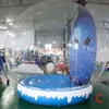 Attività all'aperto 3M 10 piedi Big Clear Dome Tenda per decorazioni per feste di Natale Globe di neve gonfiabile personalizzato