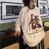 Mężczyzn Swetery Pullover Huruf Wanita Longgar HARAJUKU Streetwear Musim Gugur Sweter Bergaya Lembut Gaya retro amerika tarik femme rajutan rumbai 230509