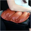 Care Products PU Soft Leather Car Center Console ER CUSHION11X 8,6 tum Armstöd för motorfordon Drop Leverans Motor Motorc DHSZW