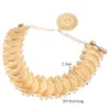 Charm Armbanden Ottomaanse Turkse Totem Chain Armband Plating Gouden Munt Manchet Armbanden voor Bruids Etnische Bijoux 230508