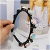 Accessoires de cheveux Enfants Hoop Bandeau Cartoon Hairpin Clip Haibands Perle Fleur Bang Fixe Doux Mignon Fille Chapeaux Drop Livraison Dhh5B