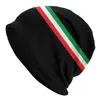 Berets Streetwear Winter Warm Men Women Knitted Hats Unisex Adult Italy Flag Skullies Beanies Caps Italian Patriotic Bonnet