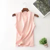 Women's T Shirts 2023 Women Shirt Autumn Spring Sleeveless Solid Color Tops & Tees Cotton Lady Tshirt 5 Colors Clearance