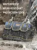 ツールバッグAirajツールバッグ防水ツールバッグ調整可能なショルダーストラップ折りたたみ式耐摩耗性耐久性電気技師バッグ230509