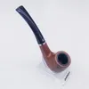 Smoking Pipes Wood grain bakelite pipe with base and fluff cover