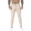 Pants GINGTTO Mens Casual Pants Skinng Chino Trousers Cotton Stretchy Fabric High Waist Male Streetwear Fashion Brand Clothing zm3184