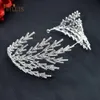 Bröllopshårsmycken A254 Silverguld Brudband för kvinnor Tiaras Luxury Crystal Crown Diamond Bridal Headwear 230508
