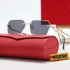 Nuevas gafas de sol estilo gafas de sol hexagonales para mujer gafas de sol para hombre gafas de diseñador para mujer gafas sin marco para hombre con caja original moda de lujo sin montura