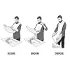 Shaving Apron for Man Beard Shaving Apron Care Bib Face Shaved Hair Adult Bibs Shaver Cleaning Hairdresser Gift Clean Apron 0509