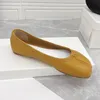 Dress Shoes sheepskin split toe single shoes women's leather flat bottom pig's hoof grandma shoes shallow mouth ballet Lefu shoes 230508