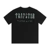 デザイナーファッション衣類 Tシャツ Tシャツトレンディ Trapstar ブルー迷彩大きなトレッター印刷夏ラウンドネックピュアコットンカップル小さな半袖高級カジュアルストリート