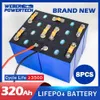 LifePo4 Battery 3.2V 320AH 4/8PCS 340AH 280AH Brand New Grade A DIY 12V 24V