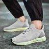 Loopschoenen Mannen Lopen Jogging Training Sportschoenen Paar Mannen Sneakers Lace Up Mesh Mode Liefhebbers Schoeisel Grote Maat 35-45F6 zwart wit