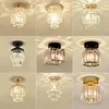 Lampes murales moderne minimaliste LED cristal plafonnier maison entrée lumière luxe créatif personnalité balcon allée
