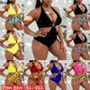 Maillots de bain grande taille pour femmes Grande taille 4XL maillots de bain pour grosses dames imprimé Sexy une pièce maillot de bain femmes vacances maillots de bain maillot de bain femmes Bikinis 2023 Z0508