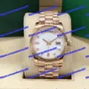 5 Modeller 128235 unisex Watch 36mm White Diamond Dial 128239 128238 Gold Men's Watch Asia 2813 Rörelsemekanisk automatisk klocka Kvinnokur Sapphire Glass