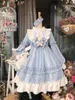 Vestidos casuais na venda feminina figurina kawaii lolita vestido garota fofa japonesa doce princesa fada festa gótica Roupas coreanas