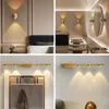 Vägglampa lyx modern minimalistiska vardagsrum utan huvud sovrum spegel el bakgrund målning ljus