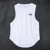 Mens tanktops sportschool zomer gaas bodybuilding ademende mouwloos shirt basketbal jersey merk geprinte mannen workout vest 230509