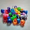 Forniture 500 pezzi 10 colori piedi di uccelli anelli diametro interno 8 mm larghezza 7 mm clip in plastica anello piccione colomba quaglia piede anello fattoria animale trasportatore