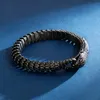 Kette Fongten Schlangengliedkette Armbänder Für Männer Edelstahl Charme Männer Armreifen Tier Viking Armband Rotre Schwarz Schmuck Geschenke 230509