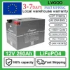 12V 200AH 260AH LIFEPO4 배터리 팩 내장 BMS New Grade A Lithium Iron Phosphate 태양열 배터리 또는 RV 보트 세금 무료