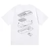 Designer Fashion Clothing Tshirt Tees American Trendy Trapstar Big Brother Dotted Line Print Loose Relaxed High Street Pure Cotton Round Neck Short Sleeve Tshirt Su